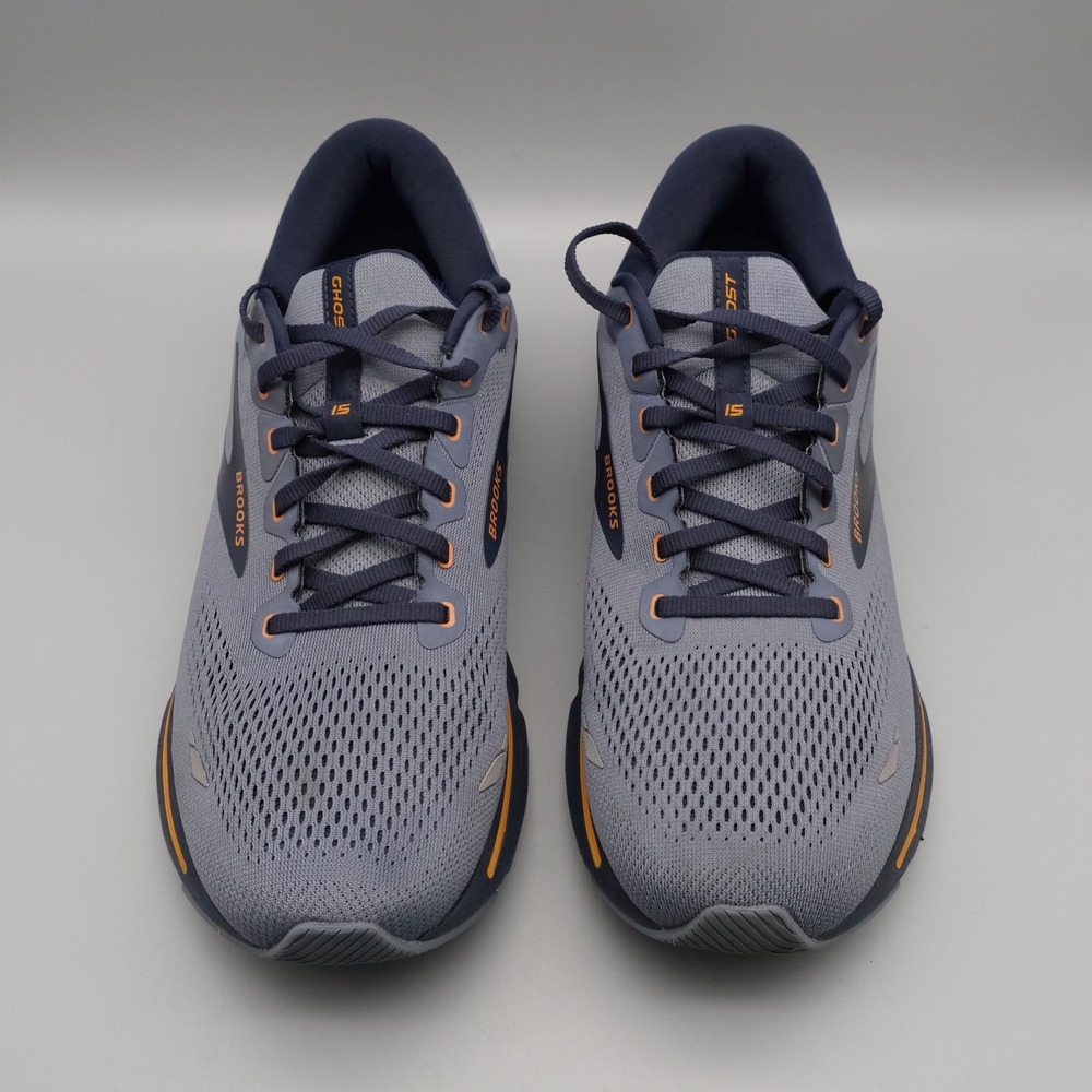 Brooks Ghost 15 Mens Blue Orange Running Sneakers Athletic 13 1103931D025 - Picture 10 of 12